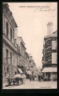 CPA Soissons, Perspective De La Rue Du Commerce, Vue De La Rue  - Soissons