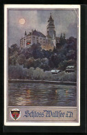 AK Deutscher Schulverein Nr. 442: Walsee A. D., Schloss Wallsee Bei Mondschein  - Guerre 1914-18