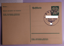 Deutsches Reichh P284 Als Ganzsache Mit Sonderstempel #BB958 - Other & Unclassified