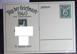 Deutsches Reich P149/C01 Als Ganzsache Tag Der Briefmarke 1940 #BB844 - Autres & Non Classés