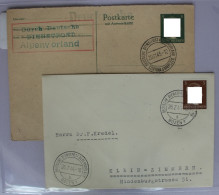 Deutsches Reich 2x Belege Der Deutschen Dienstpost Alpenvorland #BC832 - Other & Unclassified