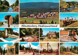 73942469 Altastenberg Kanal Panorama Wassertreten Wegweiser Brunnen Park Kirche  - Winterberg