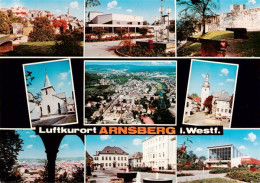 73942444 Arnsberg__Westfalen Panorama Stadtmauer Kirchen Fliegeraufnahme Ortspar - Arnsberg