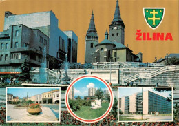 73942394 Zilina_Sillein_Silein_SK Teilansichten Kirche Stadtzentrum Hochhaeuser - Slovakia