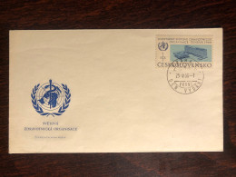 CZECHOSLOVAKIA FDC COVER 1966 YEAR WHO HEALTH MEDICINE STAMPS - FDC