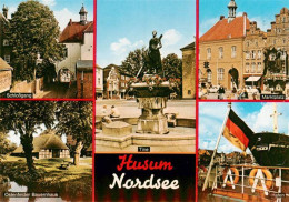 73901427 Husum  Nordfriesland Schlossgang Ostenfelder Bauernhaus Tine Statue Mar - Husum