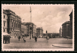 AK Wien, Strassenbahnverkehr Auf Dem Schwarzenbergplatz  - Tranvía