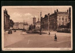 AK Berlin, Schlossplatz Mit Strassenbahn  - Strassenbahnen