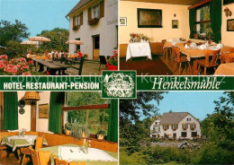 73862758 Merkenfritz Hirzenhain Hotel Restaurant Pension Henkelsmuehle Terrasse  - Autres & Non Classés