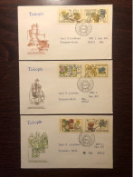 CZECHOSLOVAKIA FDC COVER 1971 YEAR MEDICINAL PLANTS PHARMACEUTICAL PHARMACOLOGY HEALTH MEDICINE STAMPS - FDC