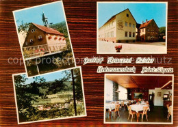 73862560 Unterzaunsbach Gasthof Brauerei Meister Gastraum Kirchturm Panorama Fra - Autres & Non Classés