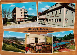 73862558 Ebermannstadt Gasthof Pension Sonne ADAC-Lokal Freibad Panorama Eberman - Autres & Non Classés