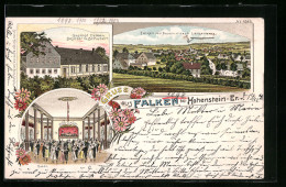 Lithographie Falken B. Hohenstein-Er., Gasthof Falken Mit Saal  - Sonstige & Ohne Zuordnung