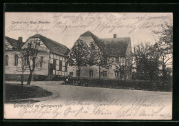 AK Hermsdorf Bei Geringswalde, Strassenpartie Mit Gathof Niescher  - Sonstige & Ohne Zuordnung