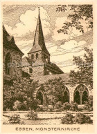 73755020 Essen  Ruhr Muensterkirche Zeichnung  - Essen