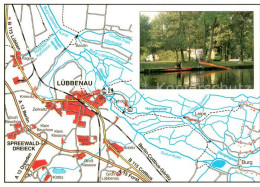 73754949 Luebbenau Spreewald Gebietskarte Bootspartie Spreewaldcamping Am Schlos - Andere & Zonder Classificatie