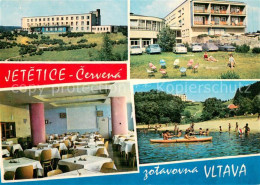 73754881 Cervena Jetetice Zotavovna Vltava Liegewiese Speisesaal Strandpartie  - Czech Republic