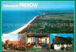 73754509 Prerow Ostseebad Panorama Fischland Darss Zingst Fliegeraufnahme Kirche - Altri & Non Classificati