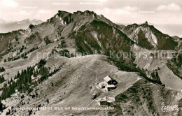 73754455 Brauneckhuette 1555m Benediktenwand Berghaus Blick Auf Benediktenwandge - Lenggries