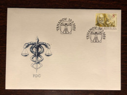 CZECH FDC COVER 2003 YEAR DOCTOR THOMAYER HEALTH MEDICINE STAMPS - FDC