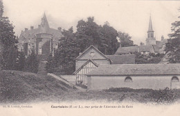 Courtalain (28 Eure Et Loir) Vue Prise De L'Avenue De La Gare - édit. Lecomte Carte Précurseur - Courtalain