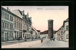 AK Dahme, Haupt-Strasse Mit Vogelturm  - Dahme