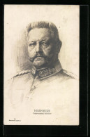 Künstler-AK Generalfeldmarschall Paul Von Hindenburg In Uniform, Ostpreussens Befreier  - Historische Persönlichkeiten