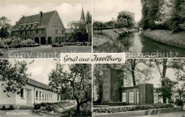 73754217 Isselburg Partie A. D. Issel Rathaus Kindergarten Ehrenmal Isselburg - Sonstige & Ohne Zuordnung