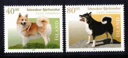 Iceland 2001 MiNr. 977 - 978 Island Mammals, Pets, Dogs, Icelandic Spitz 2v MNH** 4.00 € - Altri & Non Classificati