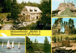 73645961 Weissenstadt Weissenhaider Muehle Felsen Egerquelle Fichtelgebirge See  - Autres & Non Classés