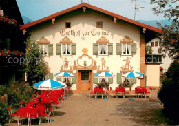 73645938 Unterammergau Gasthof Zur Sonne Fassadenmalerei Unterammergau - Autres & Non Classés