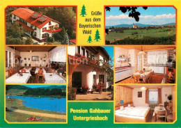 73645937 Untergriesbach Niederbayern Pension Gahbauer Gastraum Fremdenzimmer Lan - Autres & Non Classés