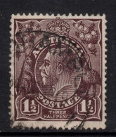 AUSTRALIA 1918-23  1.1/2d BLACK - BROWN  KGV STAMP PERF.14 1st. WMK SG.58 VFU. - Gebruikt