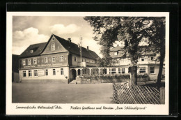 AK Waltersdorf I. Thür., Fiedlers Gasthaus Und Pension Zum Schlüsselgrund  - Other & Unclassified