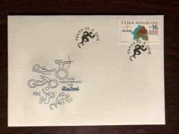 CZECH FDC COVER 2016 YEAR PARALYMPICS DISABLED SPORTS HEALTH MEDICINE STAMPS - FDC