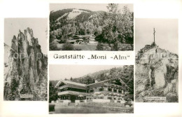 73645685 Rottach-Egern Berggaststaette Moni Alm Plankenstein Wallberggipfel Fels - Altri & Non Classificati