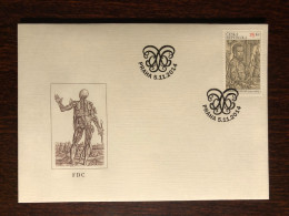 CZECH FDC COVER 2014 YEAR VESALIUS HISTORY OF MEDICINE HEALTH MEDICINE STAMPS - FDC