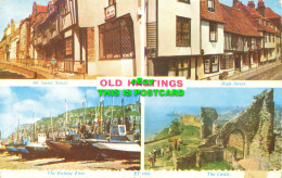 R575882 Old Hastings. ET. 1666. Valentines. Valchrome. Multi View - World