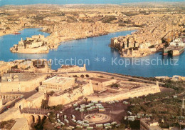 73645274 Malta Aerial View Of Grand Harbour And City Gate Malta - Malta