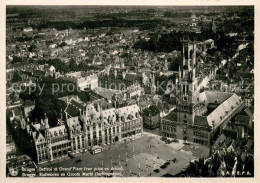 73645267 Bruges Brugge Flandre Beffroi Et Grande Place Vue Aérienne  - Sonstige & Ohne Zuordnung