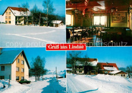 73645213 Schoensee Lindau Gasthof Pension Schmid Gaststube Winterpanorama  - Sonstige & Ohne Zuordnung