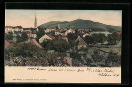 AK Löbau, Stadtansicht Mit Der Kirche Und Dem Löbauer Berg  - Löbau