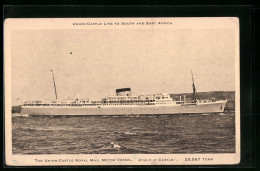 AK Passagierschiff Athlo E Castle, Schiff Der Union-Castle Line To South And East Africa  - Steamers