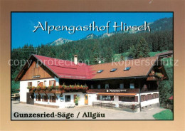 73644985 Blaichach Allgaeu Alpengasthof Hirsch Gunzesried Saege Blaichach Allgae - Sonstige & Ohne Zuordnung