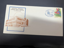 2-5-2024 (3 Z 39) Australian Postmark On Cover - 1980 - Opening Of Hobar Mail Centre (2 Covers) - Altri & Non Classificati