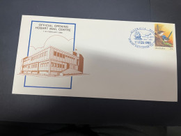 2-5-2024 (3 Z 39) Australian Postmark On Cover - 1980 - Opening Of Hobar Mail Centre (2 Covers) - Andere & Zonder Classificatie