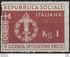 1944 Repubblica Sociale Franchigia Militare MNH Sassone N. 1 - Andere & Zonder Classificatie