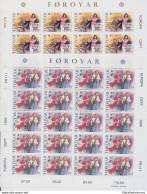 1985 EUROPA CEPT Faeroer 2  Minifogli "Musica" MNH** - Altri & Non Classificati