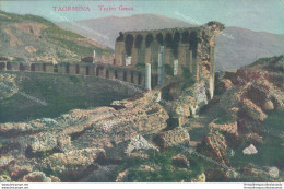 Ab228 Cartolina Taormina Teatro Greco Provincia Di Messina - Messina