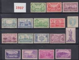 USA 1937 Full Year Commemorative MNH Stamps Set SC# 785-902 With 17 Stamps - Full Years